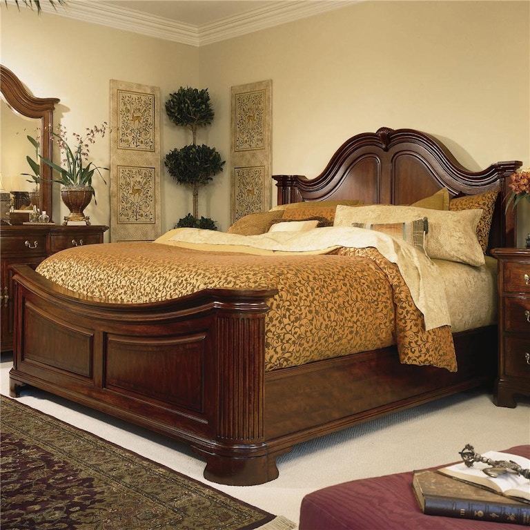American Drew Bedroom Mansion Queen Bed Complete 791313R Norwood Furniture